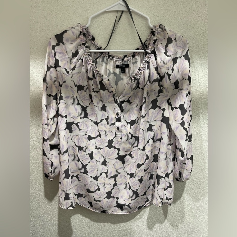 Apt 9 purple and pink blouse